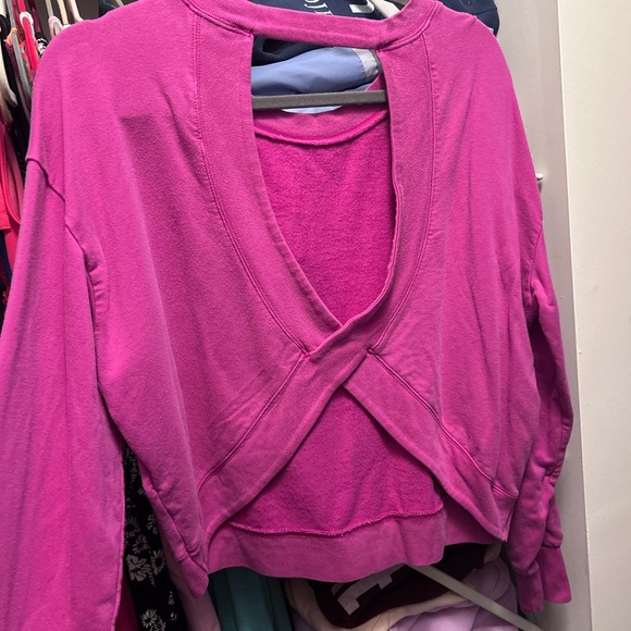 Athleta Fuchsia Sweatshirt - Picture 1 of 3